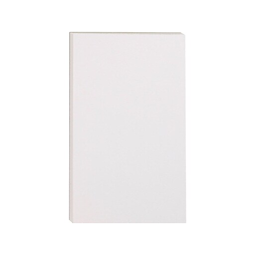 Staples® GlueTop Notepads, 5" x 8", White at Staples