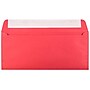 JAM Paper Peel & Seal #10 Business Envelope, 4 1/8" x 9 1/2", Christmas Red, 50/Pack (11789I)~#|#~sp36388044_sc7