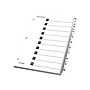 Cardinal OneStep Index System Numeric Paper Dividers, 10-Tab, White (CRD61013)~#|#~sp36615049_sc7