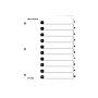 Cardinal OneStep Index System Numeric Paper Dividers, 10-Tab, White (CRD61013)~#|#~sp36615050_sc7