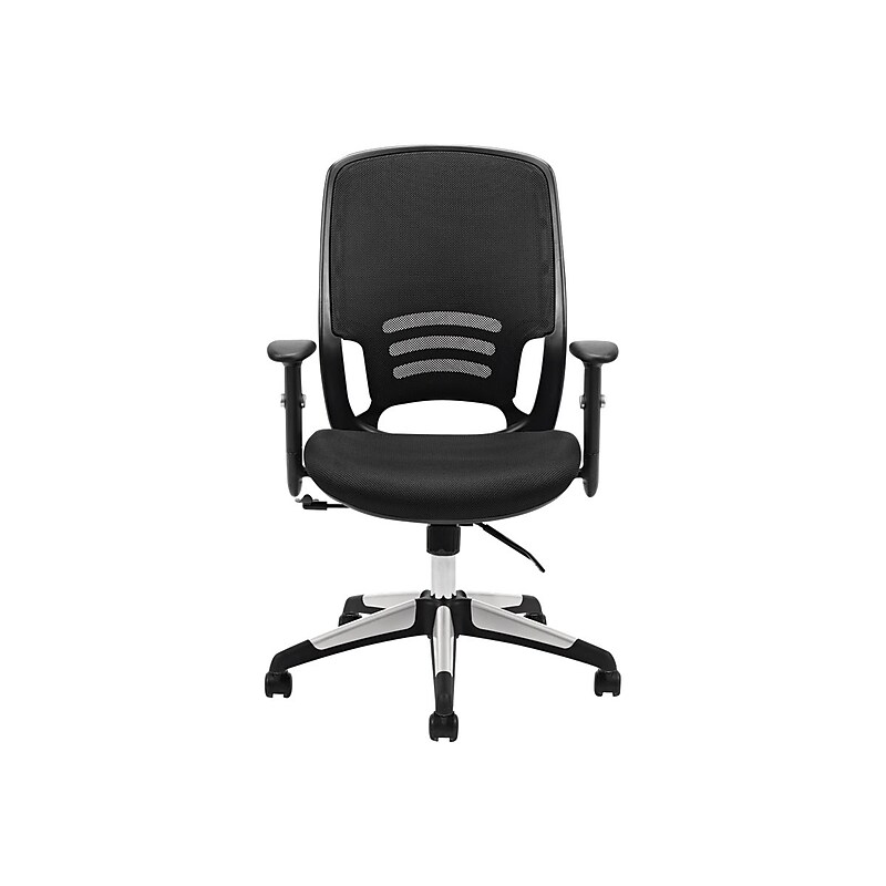 Offices To Go Fabric Manager Chair, Mesh Black (OTG11685B) image 1