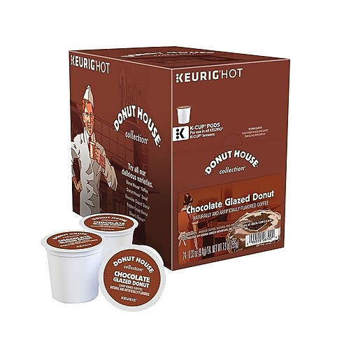 Donut House Chocolate Glazed Donut Coffee, Keurig® KCup® Pods, Light