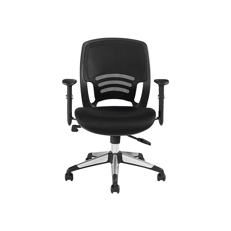 Offices To Go Fabric Manager Chair, Mesh Black (OTG11686B) image 1
