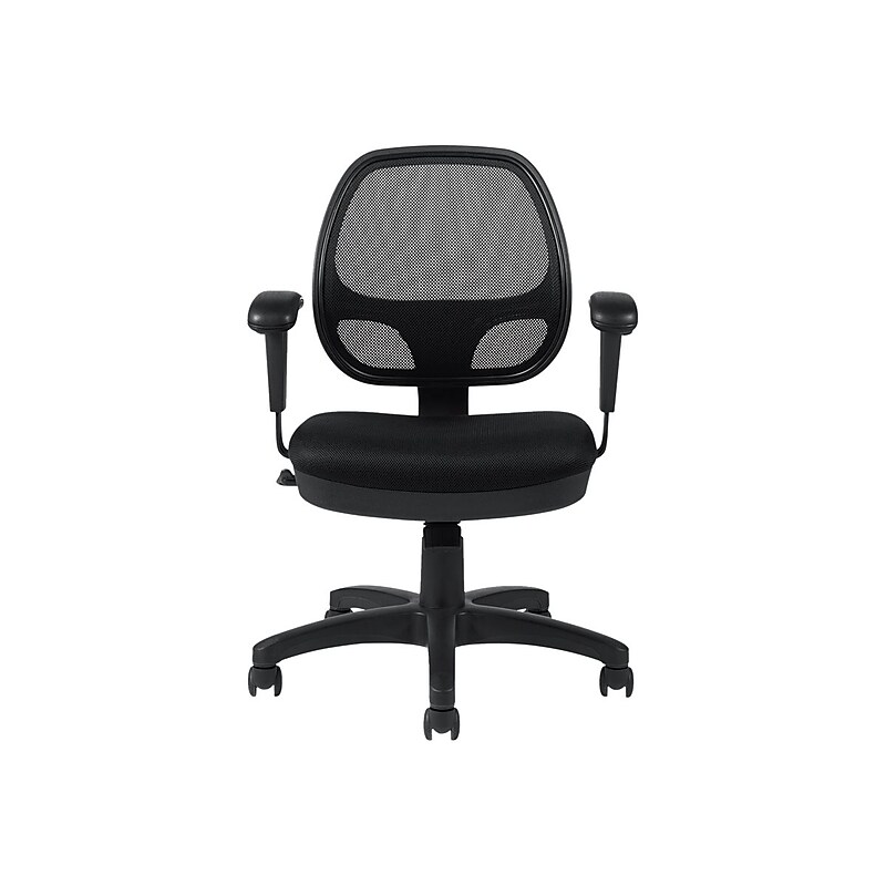 Offices To Go Mesh Fabric Manager Chair, Black (OTG11647B) image 1