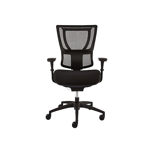 Staples Professional Series 1500tf Mesh Back Fabric Task Chair Black 28831