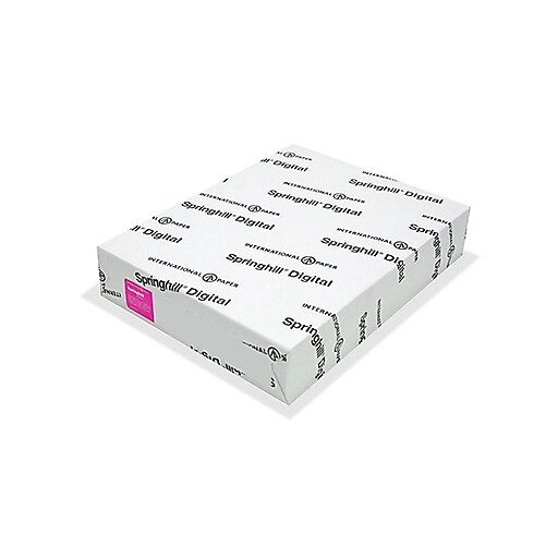 Springhill Digital Vellum Bristol 67 lb. Cover Paper, 8.5" x 11", White