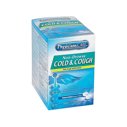 PhysiciansCare® Cold & Cough Congestion Medication, 50 Packets
