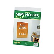 NuDell Sign Holder, 8.5" x 11", Clear Plastic (NUD38011)