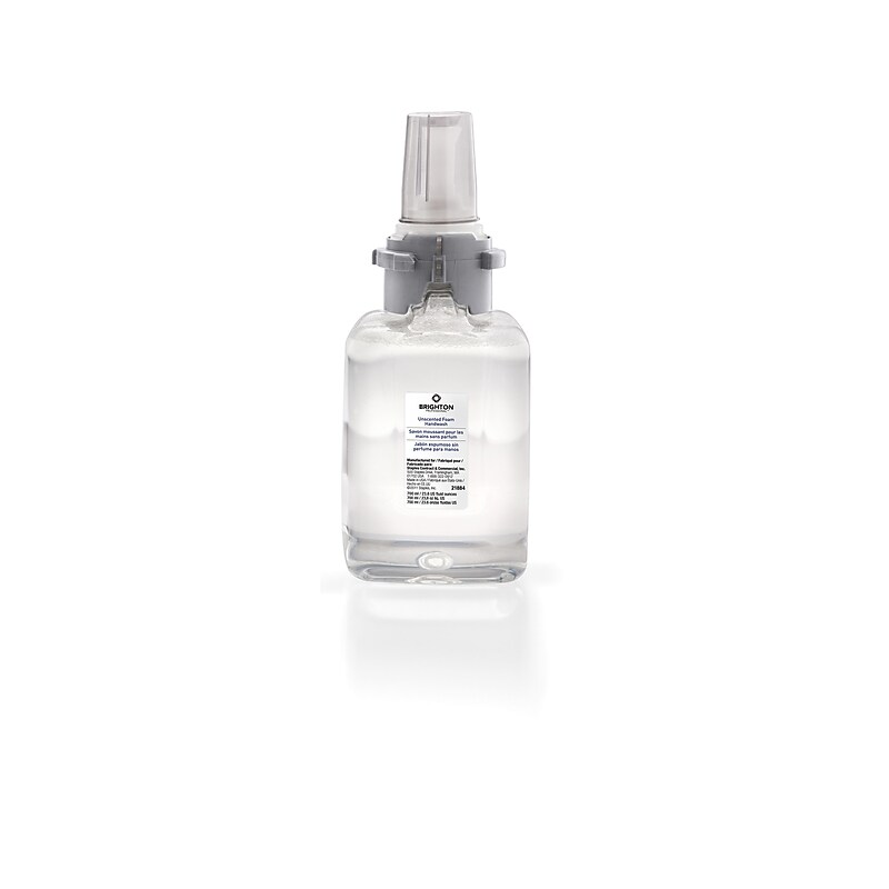 Brighton Professional Foaming Hand Soap Refill for ADX 7 Dispenser, 700 ml, 4/Carton (21884) image 1