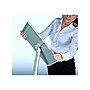 Azar Sign Holder, 14" x 42.1", Freestanding, Silver, Metal (300235-SLV)~#|#~sp36618769_sc7