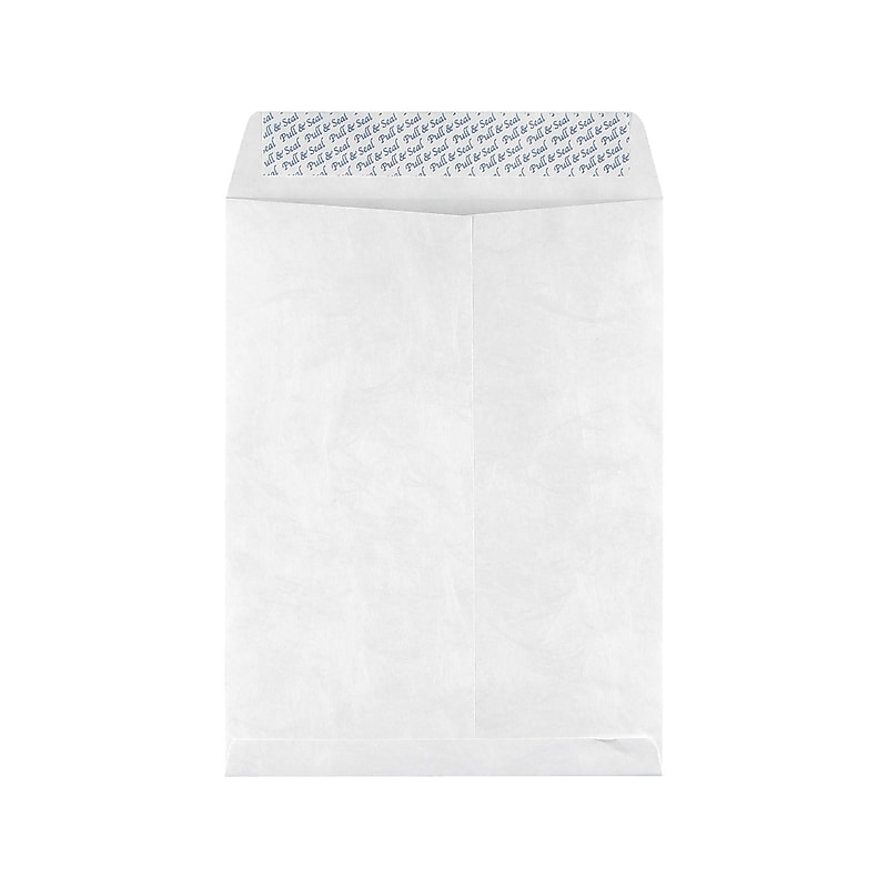 Staples Tyvek Self Seal Catalog Envelope, 9 1/2" x 12 1/2", White, 100/Box (ST19867-CC) image 1