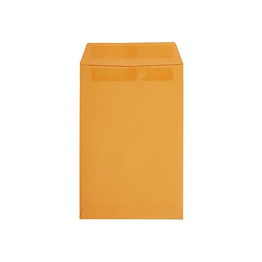 Staples Gummed Catalog Envelopes, 6" x 9", Brown, 100/Box (50262) at