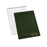 Ampad Gold Fibre Designer Series Notepad, 8.5" x 11.75", Wide Ruled, Classic Green Cover, 70 Sheets/Pad (20-811)