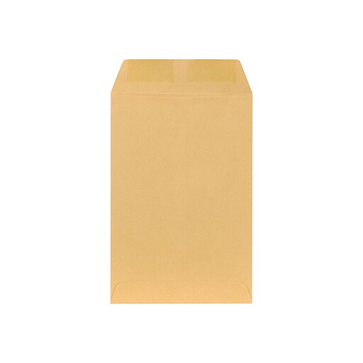 Staples Gummed Catalog Envelopes, 6" x 9", Brown, 100/Box (17097) at