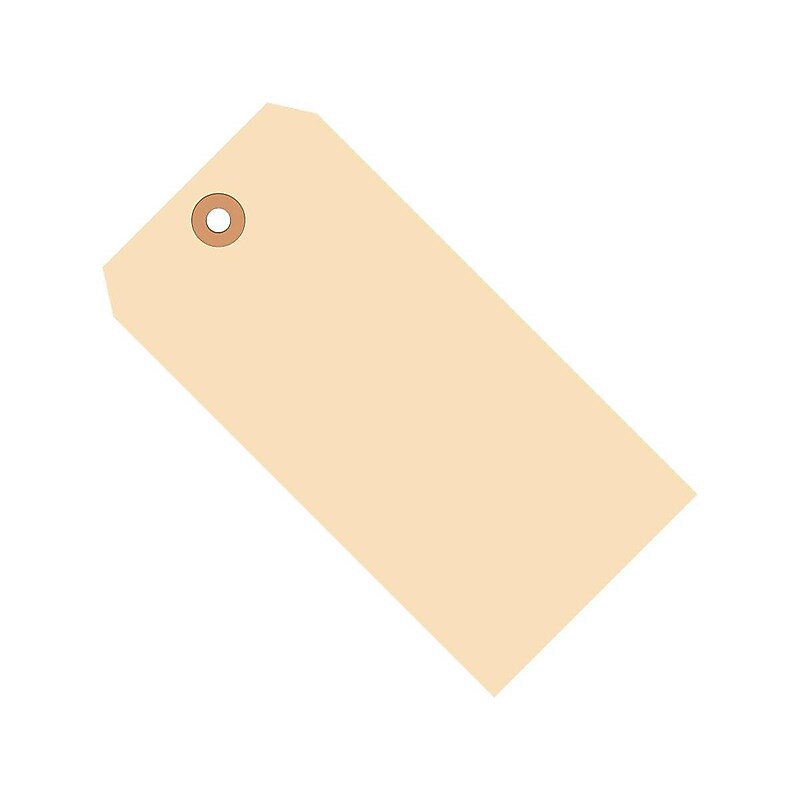 SI Products Shipping Tags, #1, 1.38” x 2.75”, Manila, 1000/Carton (G30011) image 1