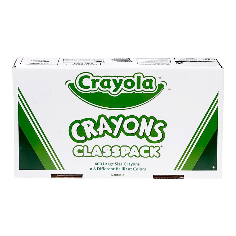 Crayola Crayons Classpack, 8 Colors, 400/Box