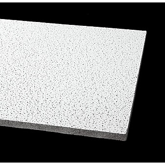 Armstrong 24" x 48" Fine Fissured Ceiling Tiles, White, 12/Carton (1729A)