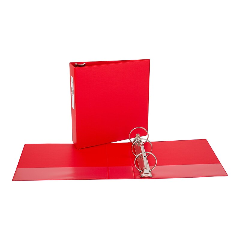 Avery 3" 3-Ring Non-View Binders, Matte Red (03608) image 1