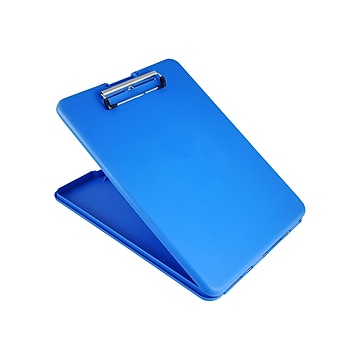 Clipboard Storage Compartment Case Low Profile 100 sheet capacity Letter BLUE 