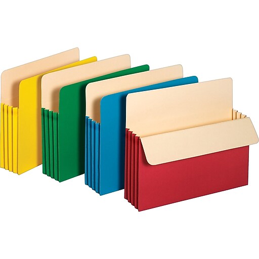 Shop Staples for Staples 3 1/2" Expansion Colored File Pockets, Letter