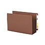 Smead End Tab Pocket, Reinforced Straight-Cut Tab, 5.25 Expansion, XL Legal, Redrope with Dark Brown Gusset, 10/Box (74691)~#|#~sp37069197_sc7