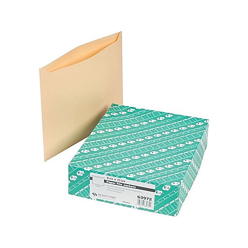 Quality Park File Jacket, Letter Size, Cameo, 100/Box (63972) Staples