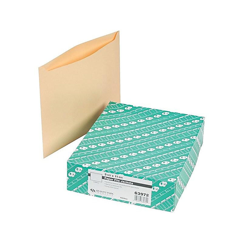 Quality Park File Jacket, Letter Size, Cameo, 100/Box (63972) image 1