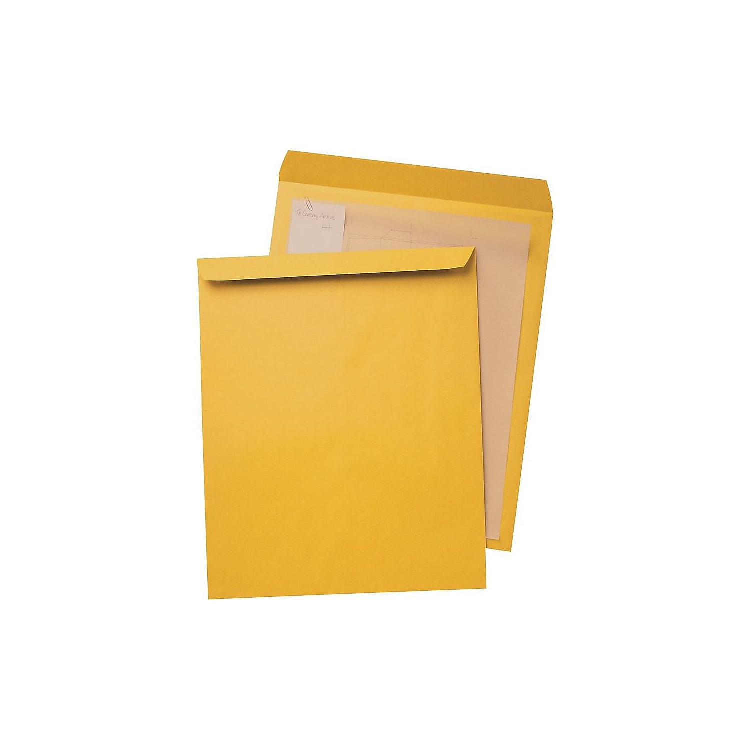 Quality Park Jumbo Größe Kraftpapier Umschlag 12 1/2 x 18 1/2 Braun Kraftpapier 25/Pack 42353 - Bild 3 von 3