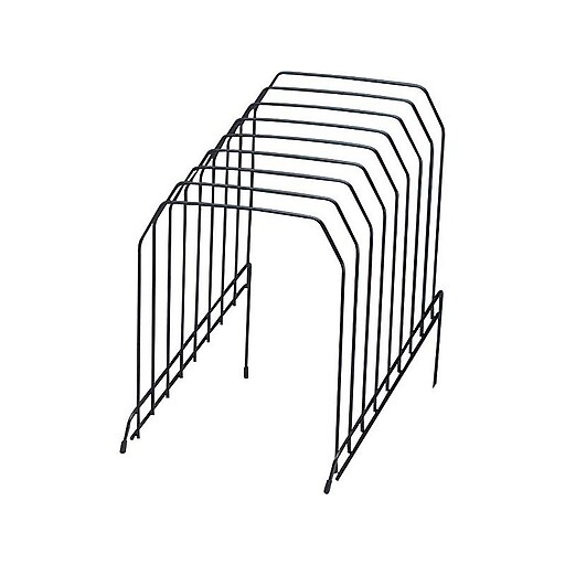 Staples® Metal Incline Desktop File Sorter, 8 Compartments, Black at