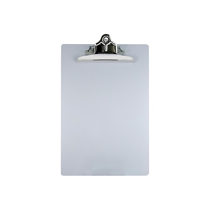 Klembord A4 met cover aluminium, metaal-zilver