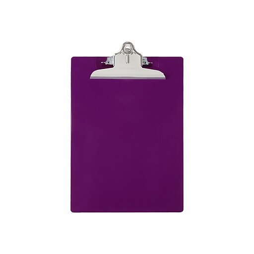 Saunders Recycled Plastic Clipboard, Letter Size, Purple (21606