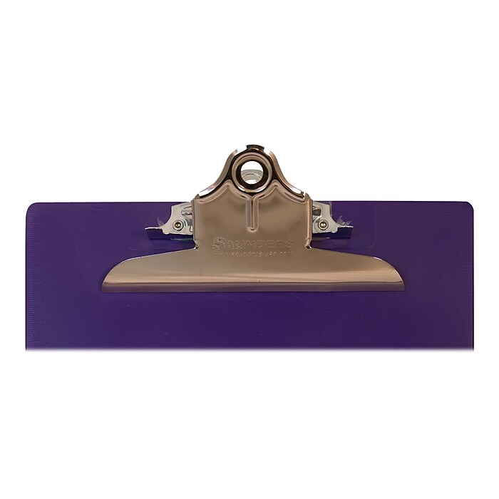Saunders Recycled Plastic Clipboard, Letter Size, Purple (21606