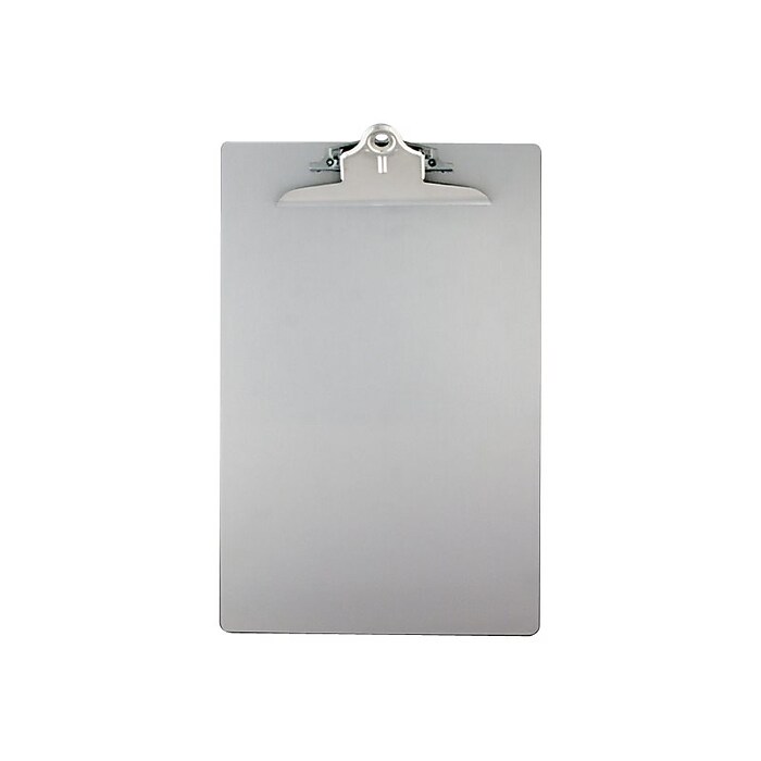 Saunders Recycled Aluminum Clipboard, Legal Size, Silver (22519