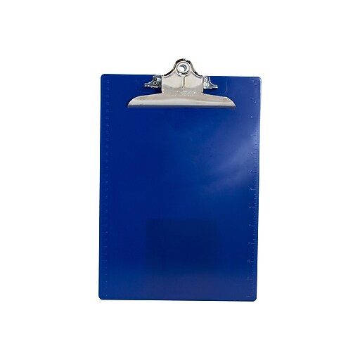 Saunders USWorks Plastic Clipboard, Letter Size, Blue (21602) at Staples