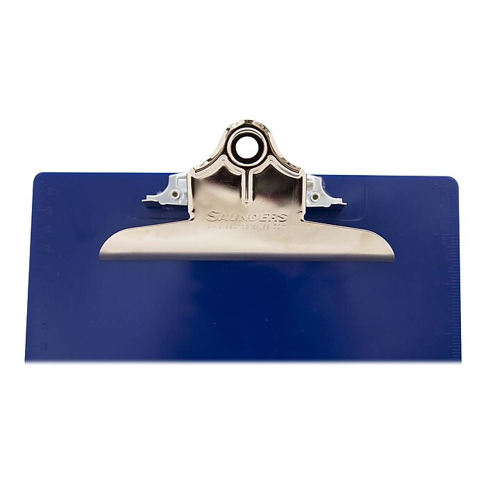 Saunders Recycled Plastic Clipboard, Letter Size, Blue (21602