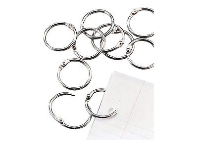 UPC 718103013031 product image for Staples Book Rings, Silver, 16/Pack (32007) | upcitemdb.com