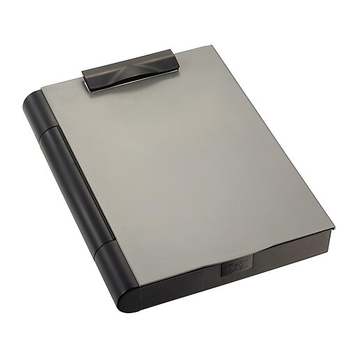 Officemate Plastic Storage Clipboard, Black/Gray (83357) at Staples