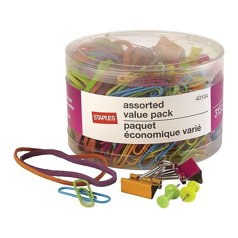 Staples Essentials Value Pack Set, Assorted (40104) image 1