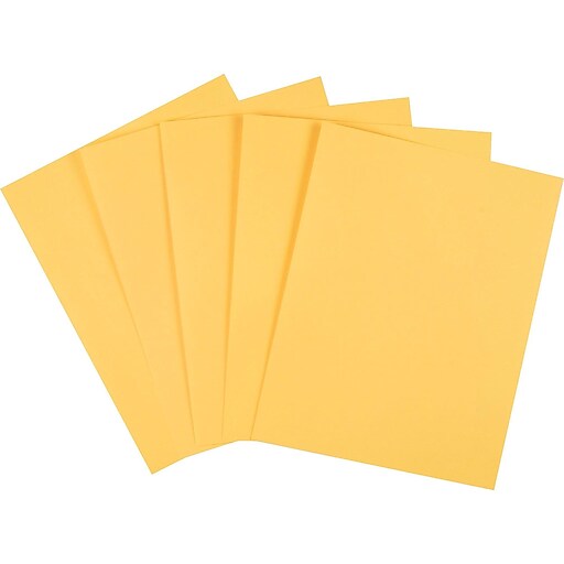 Staples Pastel Multipurpose Paper, 20 lbs., 8.5" x 11", Goldenrod, 500