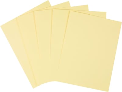 Color Card Stock Paper, 8.5 x 11, 50 Sheets Per Pack - Canary