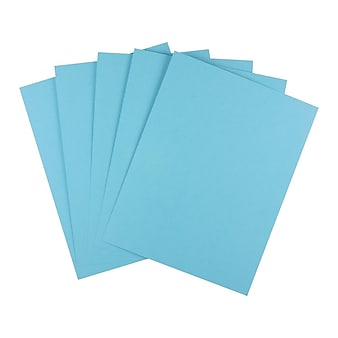 Staples Brights Multipurpose Paper, 20 lbs., 8.5" x 11", Blue, 500/Ream (25202)