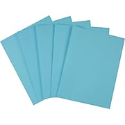 Staples Brights Multipurpose Paper, 24 lbs., 8.5" x 11", Blue, 500/Ream (20101)