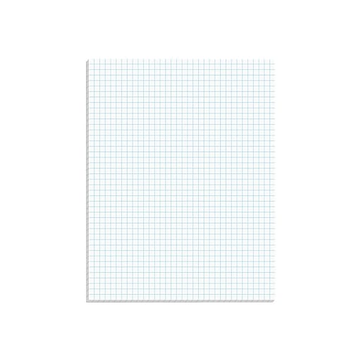 Ampad Graph Pad, 8-1/2 x 11, Glue Top, Graph Rule (8 x 8), 50 Sheets