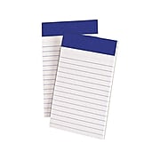 Ampad Mini Notepads, 3" x 5", Narrow, White, 50 Sheets/Pad, 12 Pads/Pack (TOP20-208)