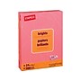 Staples Brights Multipurpose Paper, 24 lbs., 8.5" x 11", Pink, 500/Ream (20106)~#|#~sp37069824_sc7