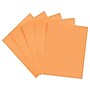 Staples Brights Multipurpose Paper, 24 lbs., 8.5" x 11", Orange, 500/Ream (20108)~#|#~sp37069827_sc7