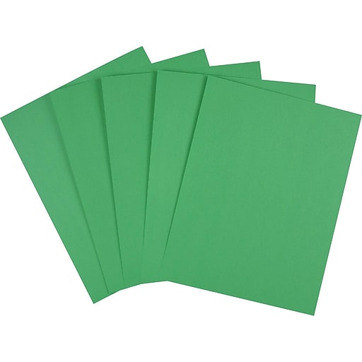 Staples Brights Multipurpose Paper, 24 lbs., 8.5 x 11, Dark Green,  500/Ream (20103)