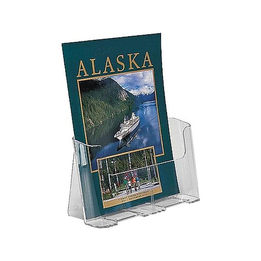 Staples Magazine Size Plastic Literature Holder, 103/4" x 91/4" x 33