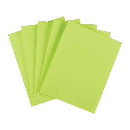 Staples Brights 24 lb. Colored Paper, Green, 500/Ream at Staples