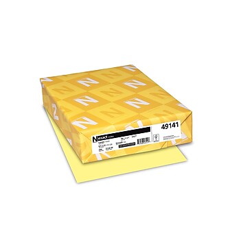 Exact Index 90 lb. Paper, 8.5" x 11", Canary Yellow, Pack (49141)